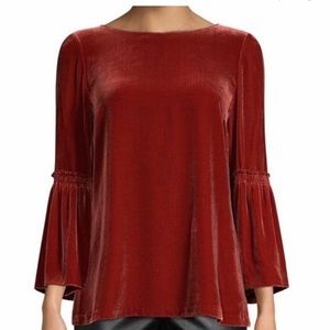 Lafayette 148 velvet top